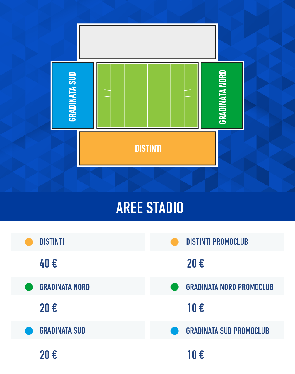 Prezzi e Mappa Stadio Ferraris